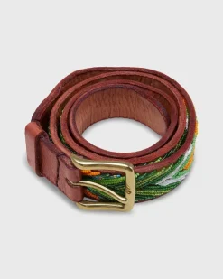1.25" African Beaded Belt