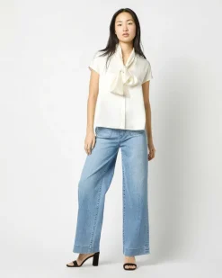 Atelier Tie-Neck Blouse