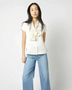 Atelier Tie-Neck Blouse