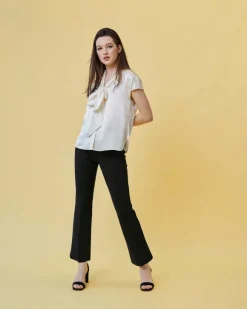 Atelier Tie-Neck Blouse
