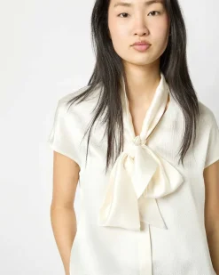 Atelier Tie-Neck Blouse