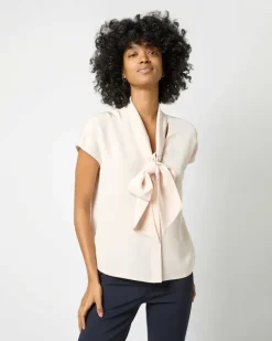 Atelier Tie-Neck Blouse