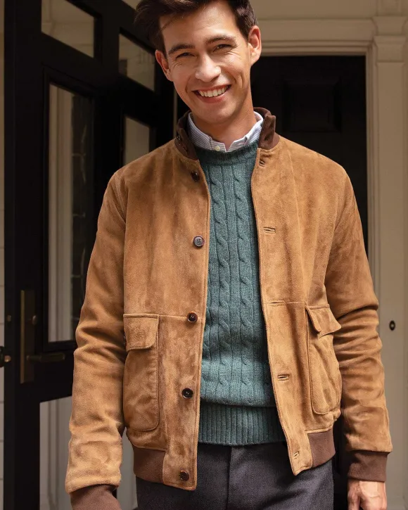 Button-Front Bomber Jacket