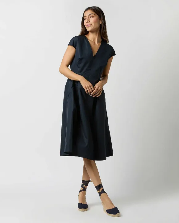 Cap-Sleeve Dress
