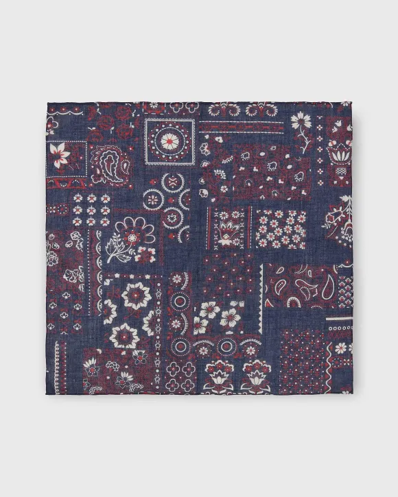 Cotton Print Pocket Square