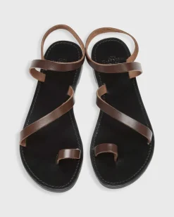 Diagonal Strap Sandal