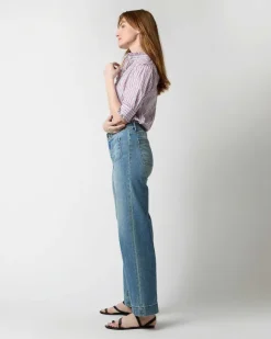 Elbow-Sleeve Frill Shirt