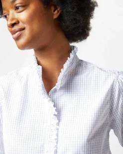 Elbow-Sleeve Frill Shirt