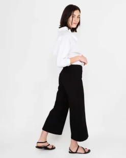 Faye Wide-Leg Cropped Pant