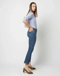 Flare Cropped 5-Pocket Jean