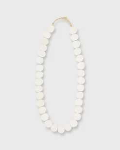 Flat Disk Cowbone Beads