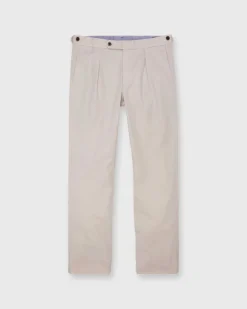 Garment-Dyed Pleated Sport Trouser