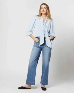 Helene Tie-Neck Blouse