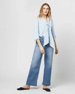 Helene Tie-Neck Blouse