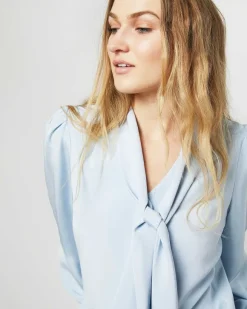 Helene Tie-Neck Blouse