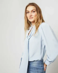 Helene Tie-Neck Blouse
