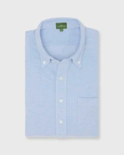 Knit Button-Down Popover Shirt