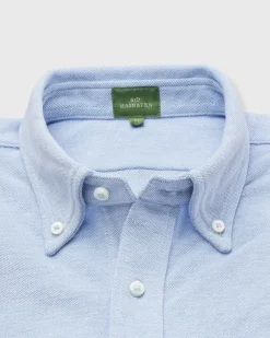 Knit Button-Down Popover Shirt