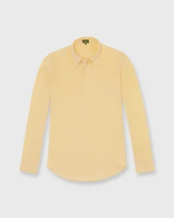 Knit Button-Down Popover Shirt
