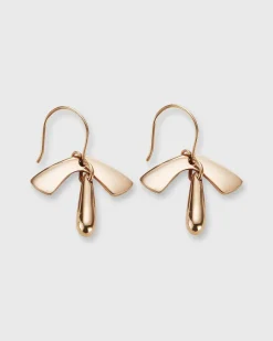 Leaf And Drop Earrings