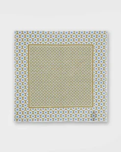 Linen/Cotton Print Pocket Square