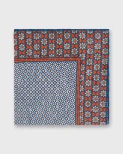 Linen/Cotton Print Pocket Square