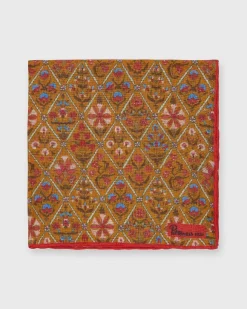Linen Print Pocket Square