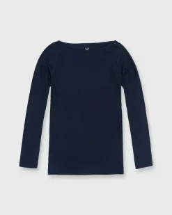 Long-Sleeved Boatneck Tee