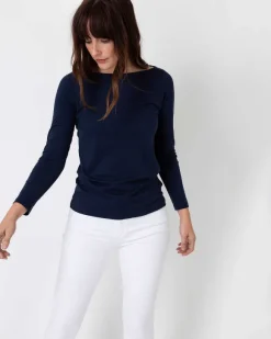 Long-Sleeved Boatneck Tee