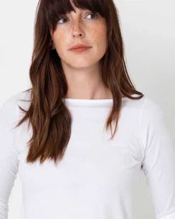 Long-Sleeved Boatneck Tee