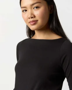 Long-Sleeved Boatneck Tee