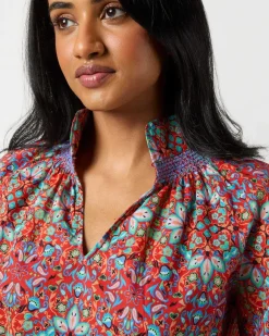 Long-Sleeved Maeve Smocking Top