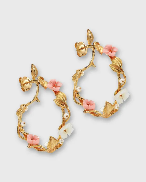 Mini Flower Whirl Earrings
