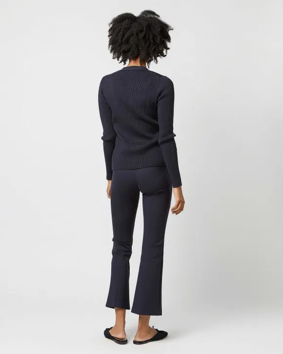Nia Long-Sleeved Ribbed Cardigan