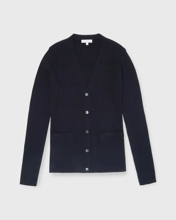 Nia Long-Sleeved Ribbed Cardigan