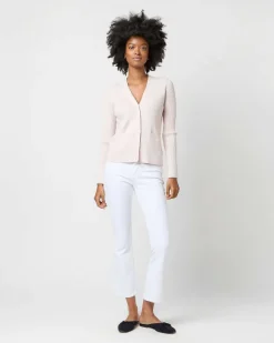 Nia Long-Sleeved Ribbed Cardigan