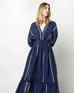 Nunu Plunge Neck Dress