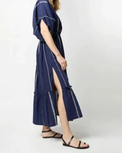 Nunu Plunge Neck Dress
