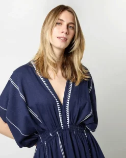Nunu Plunge Neck Dress