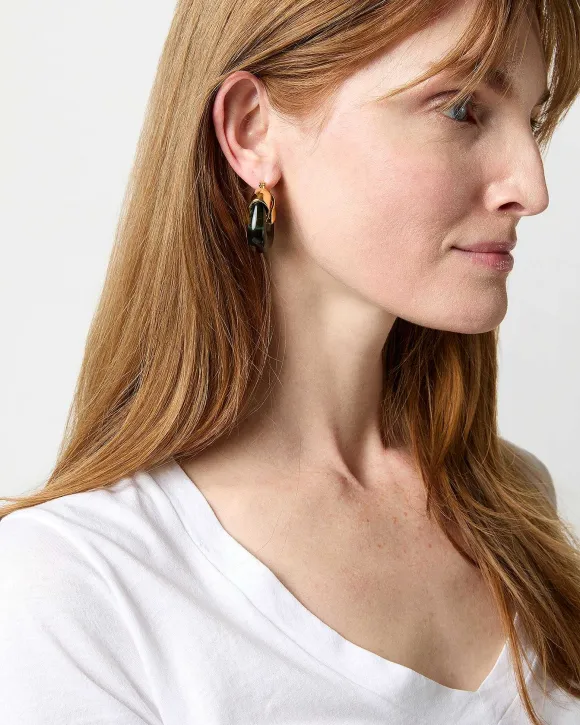 Organic Hoop Earrings