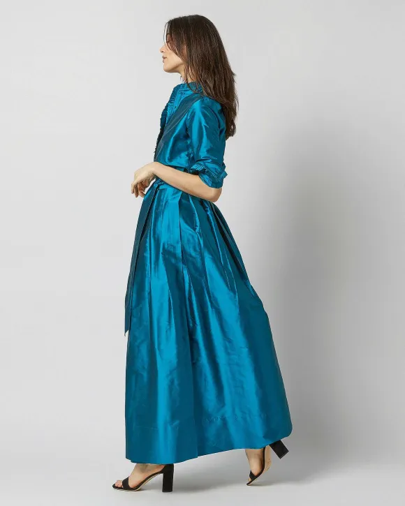 Pleated Wrap Skirt