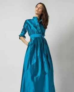 Pleated Wrap Skirt