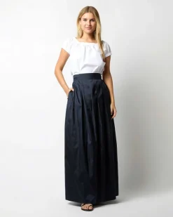 Pleated Wrap Skirt
