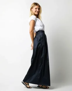 Pleated Wrap Skirt