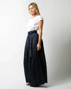 Pleated Wrap Skirt