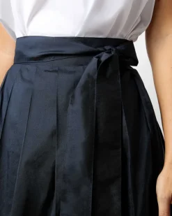 Pleated Wrap Skirt