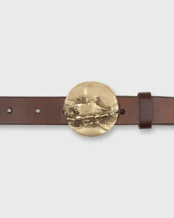 Round Abstract Belt Buckle