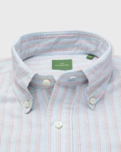 Short-Sleeved Button-Down Popover Sport Shirt