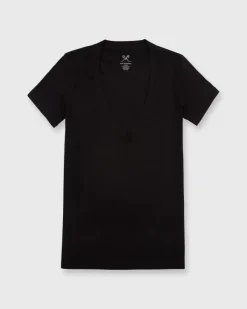 Short-Sleeved Deep-V Tee