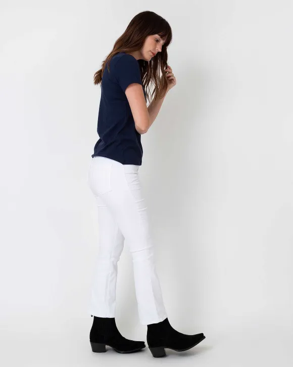 Short-Sleeved Deep-V Tee